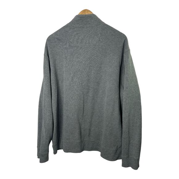 Lands End Gray 1/4 Zip Pullover Sweater Men's Size XL - Picture 5 of 5